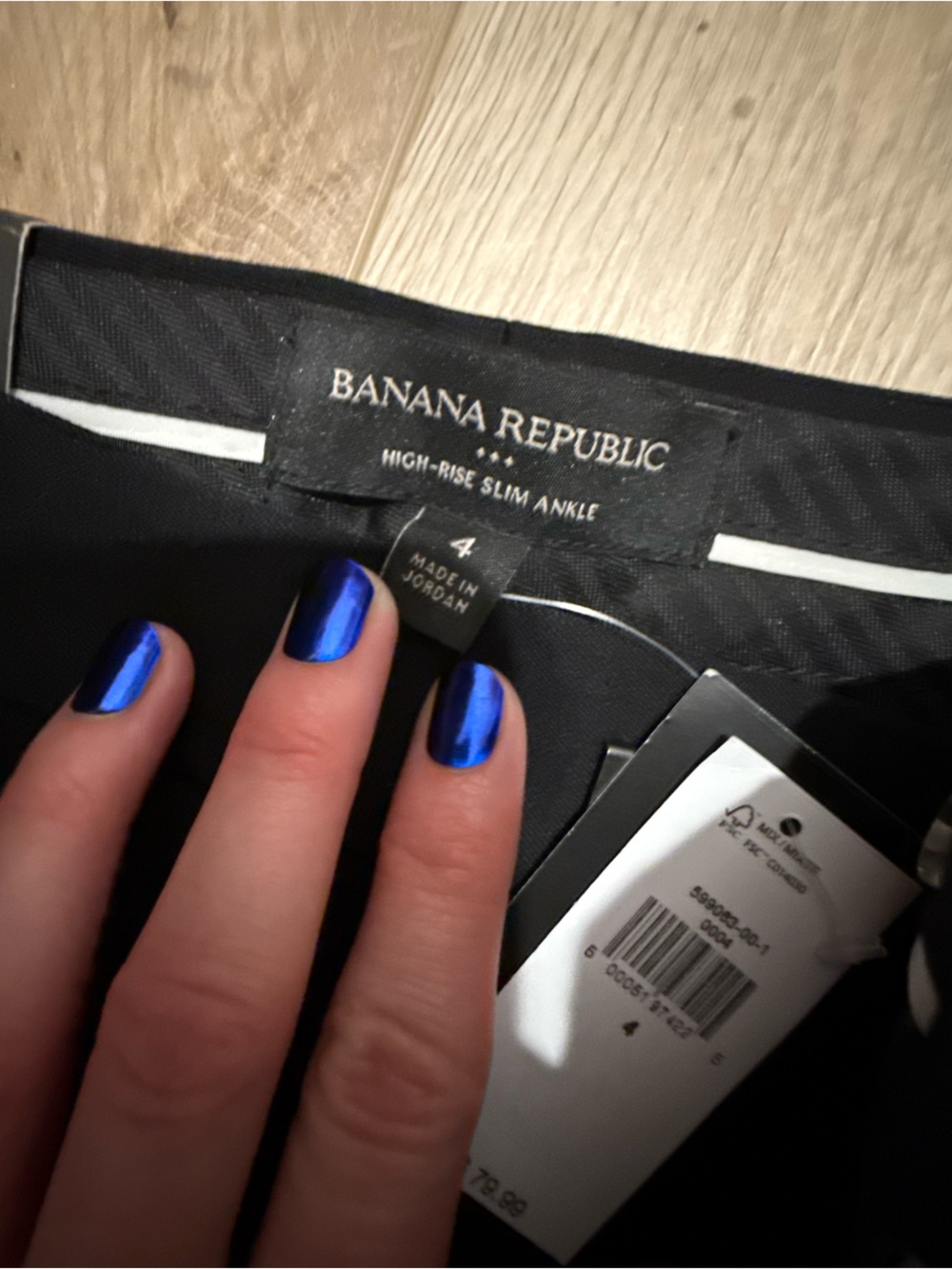 Banana Republic Black High-Rise Slim Ankle Pants - Picture 2 of 3